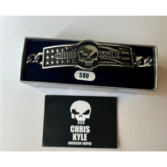 My Duty Chris Kyle Link Bracelet By Montana Silversmiths New - Picture 1 of 6